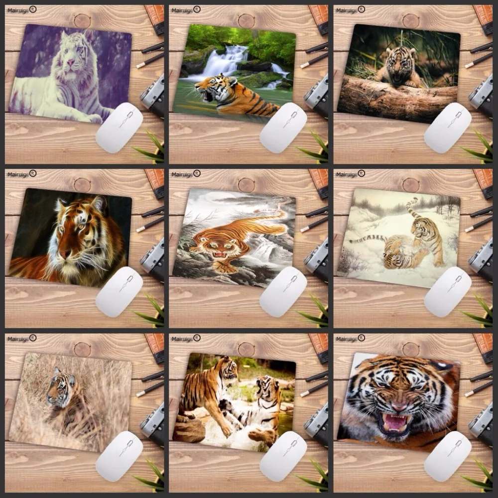 

Mairuige Tiger Animal waterproof game mouse pad Small Gaming Speed mousepad office laptop Mat Big promotion For Russia