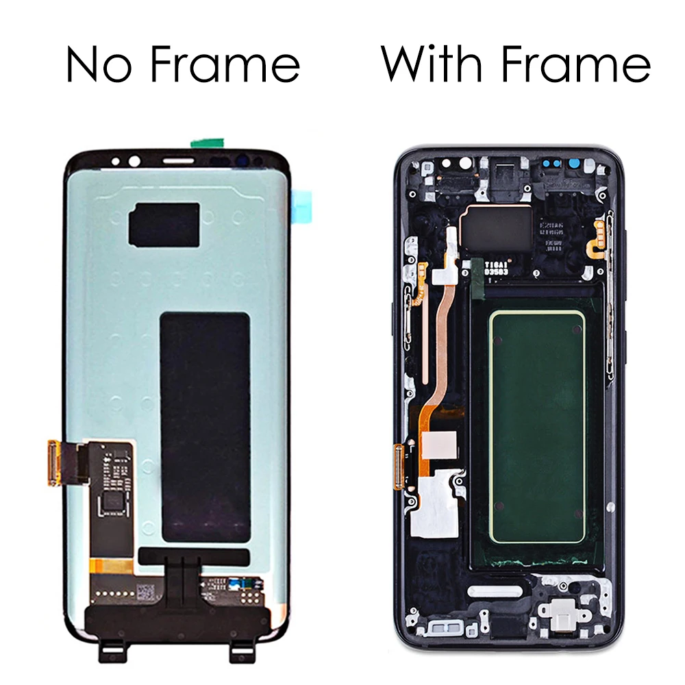 ЖК дисплей Super AMOLED 5 8 дюйма для SAMSUNG GALAXY S8 с сенсорным экраном и дигитайзером в