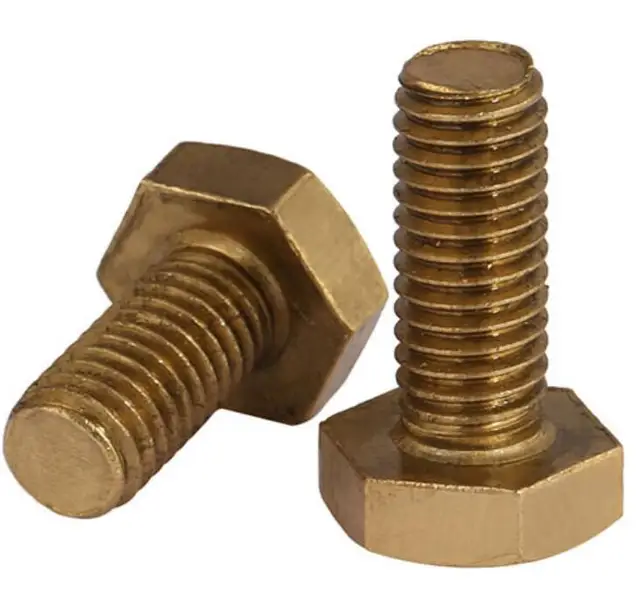 M6 M8 External Hex Head Copper high tensile bolts Full Thread Machine