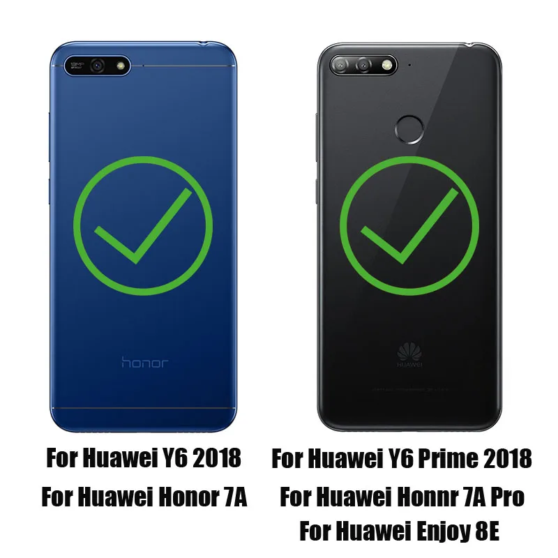 Полный защитный чехол для Huawei Honor 7a Pro, чехол для Honor 7C Phone Y6 Prime Y7 Pro, чехлы с закаленным покрытием