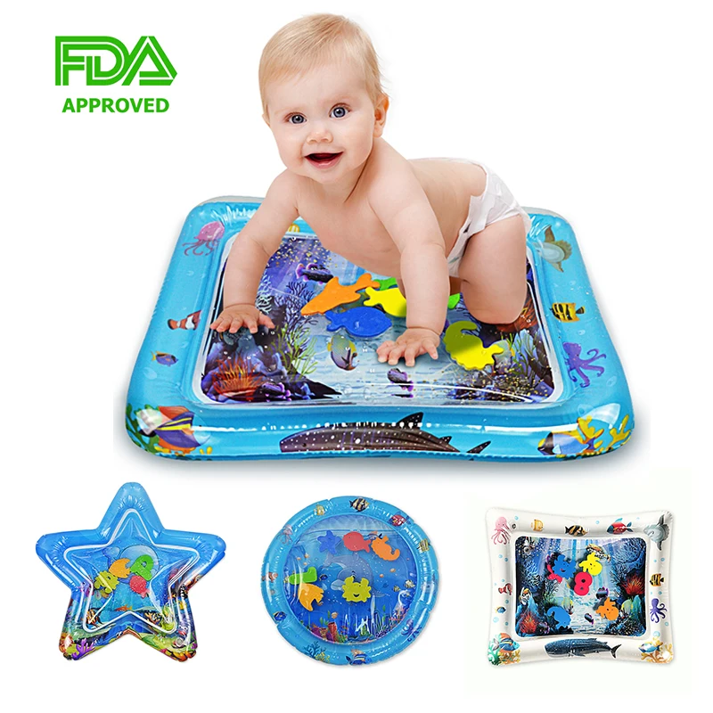 

Baby Inflatable Toys Water Patted Pad Summer Dual Use Toys Prostrate Water Cushion Patted Pad Marine Organism Knowledge Toy