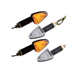 4 шт. Треугольники 12 В Мотоцикл 18 SMD светодио дный s Amber светодио дный указатели поворота индикатор лампы