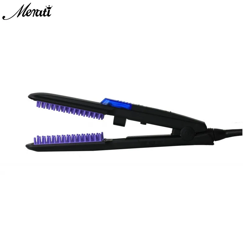 

2 in 1 Pro Ceramic Corn Curls Magic Hair Roller Hair Straightener curler round brush hair wand straightener brush hair curler