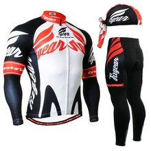Brand Quick-Dry MTB Bike Bicycle Clothing Cycling Jersey Sets Long Sleeve Breathable Gel Padded Pants Cycling Set for Men