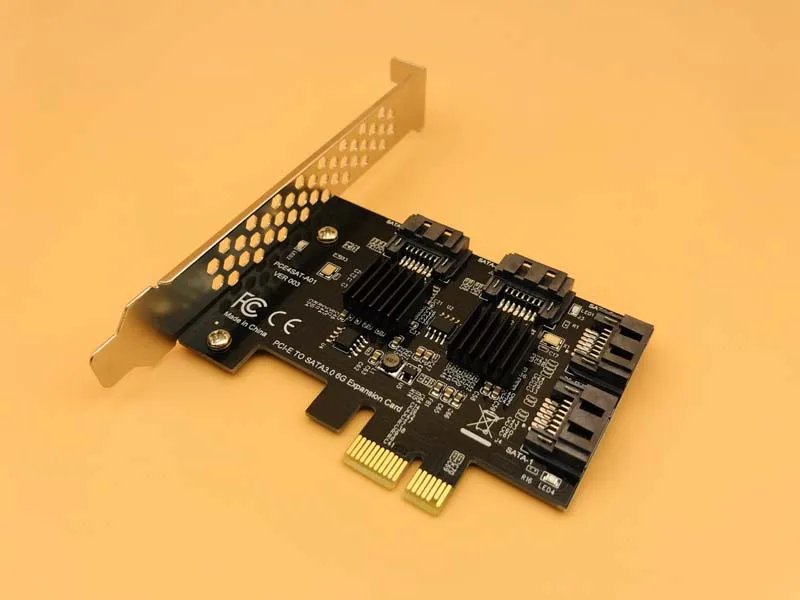 USB3.0 PCIE к SATA карта адаптер PCI Express SATA3.0 конвертер 4 портовый III 6G контроллер