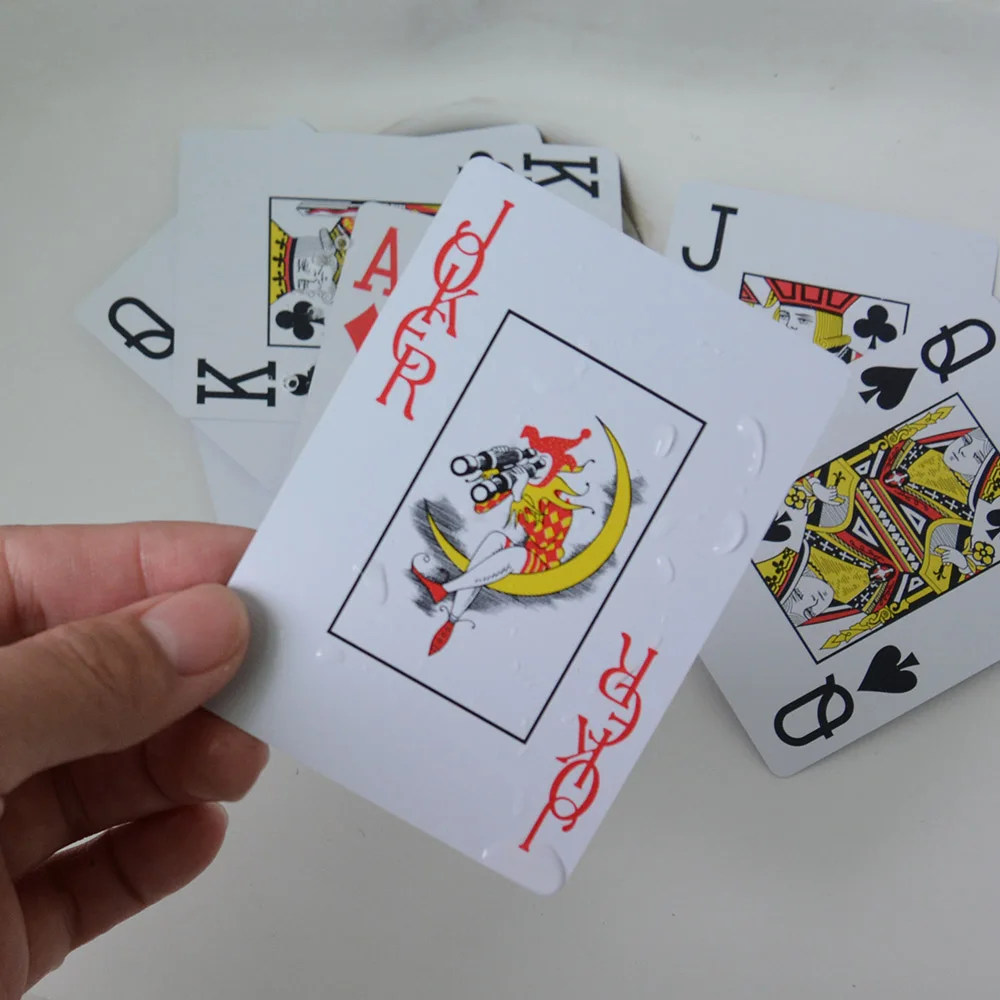 Карты Игральных карт Пластик игра pvc покер карты Водонепроницаемый с тусклой полировкой, Покер Казино большое слово 10 палубы