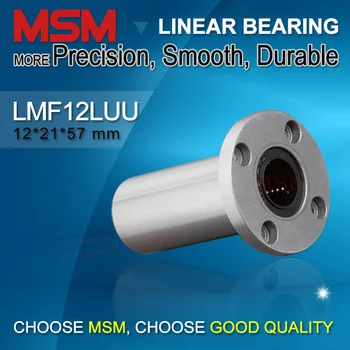 

MSM Lengthened Round Flange Linear Bearings 8pcs LMF12LUU Double Length 12mm Shaft Bushing Long Linear Motion Slide LMFL12UU