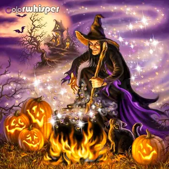 

Daimond Painting 5D Full Square/ Round Halloween Pumpkin Lantern Wizard Diamond Rhinestone Embroidery Mosaic Cross Stitch Z501