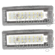 2Pcs 18SMD LED Car Number License Plate Light Lamp Error Free For Benz Smart Fortwo Coupe Convertible 450 451 W450 W453 2Pcs 18SMD LED Car Number License Plate Light Lamp Error Free For Benz Smart Fortwo Coupe Convertible 450 451 W450 W453