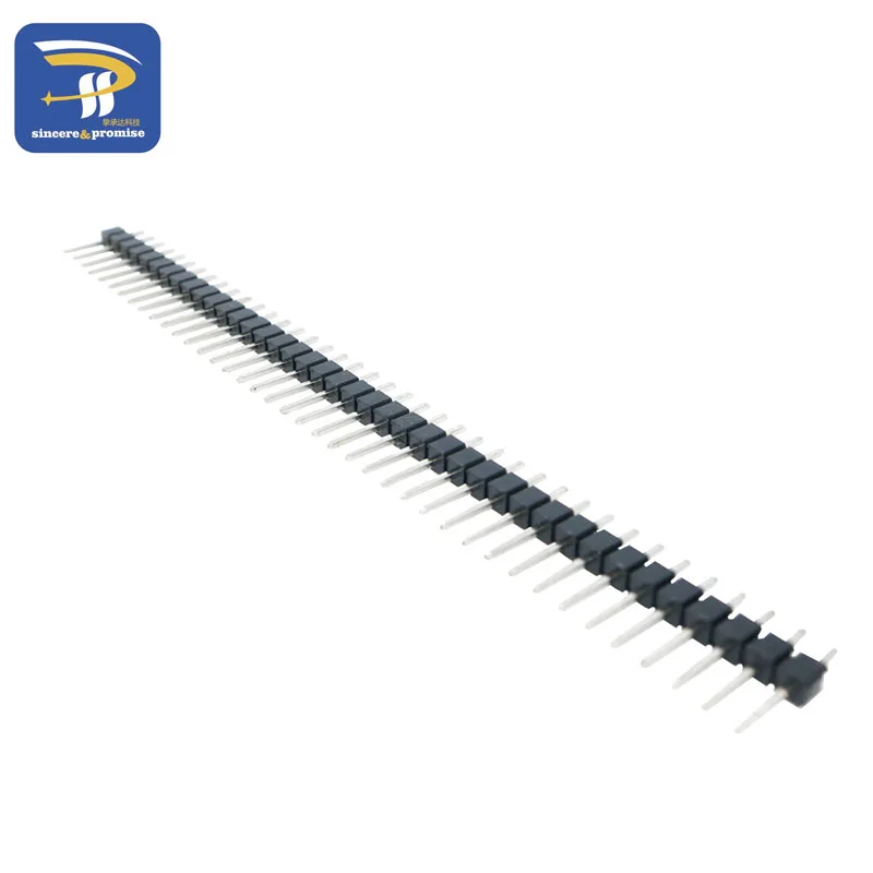 200 шт. 40 pin 1x40 однорядные Мужской 2.54 хрупкие штыревой разъем газа|strip 2.54|pin headerstrip