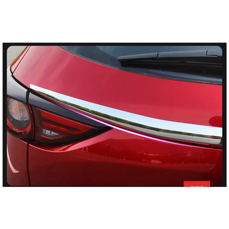 Задний багажник планки для Mazda CX5 хром CX-5 багажника планки внешней отделки декоративное литье аксессуары