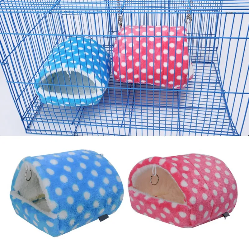 Plush Soft Guinea Pig House Bed Cage for Hamster Mini Animal Mice Rat Nest Bed Hamster House Small Pet Products