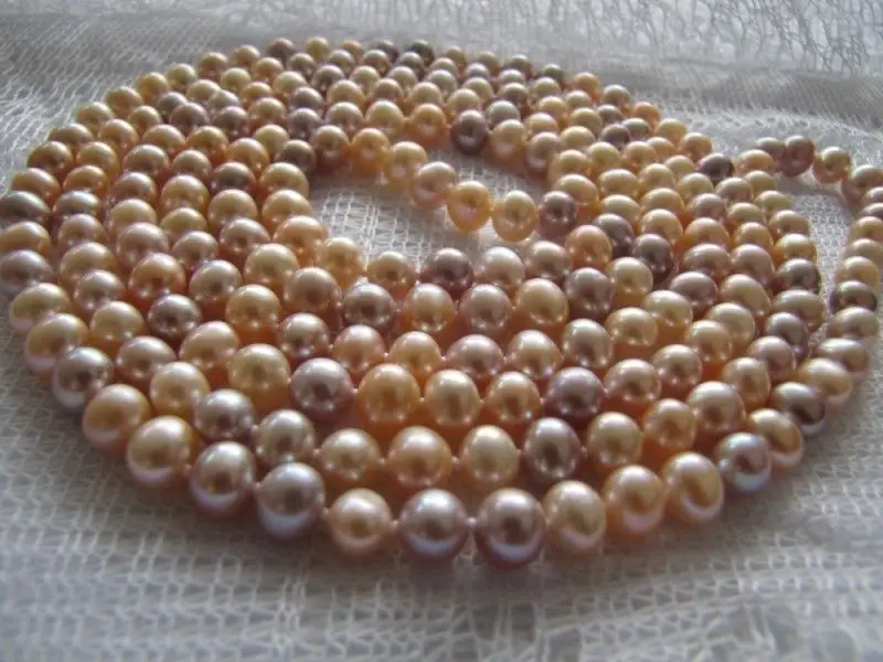 

bjc 0002983 9-10MM SOUTH SEA PINK PURPLE PEARL NECKLACE 50INCH (C0309)