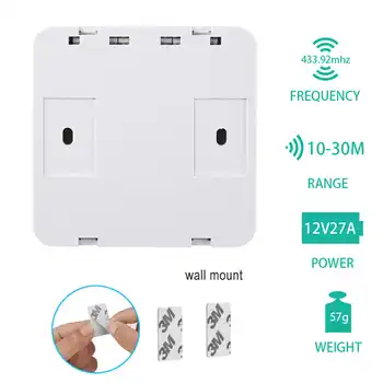220v 1gang Default Off Wireless Light Switch Kit No Wiring Remote