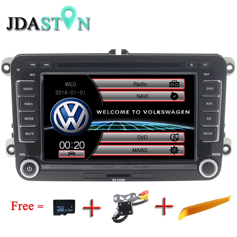 JDASTON 2 din font b Car b font Radio DVD font b GPS b font Navigation