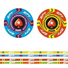 EPT European Poker Chips Set with Value Ceramic Chips Pokerstar Poker Set Tour Handfeel Professional Casino Chips