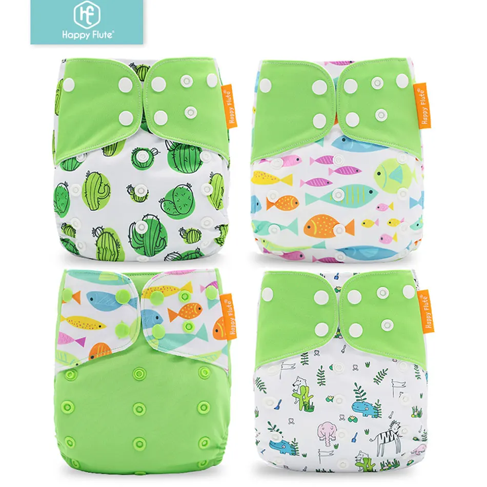 

Happyflute 2019 New Arrival Baby Cloth Diaper Cover Reusable Baby Nappies Cover Nappy Washable Ajustable Pocket Diapers