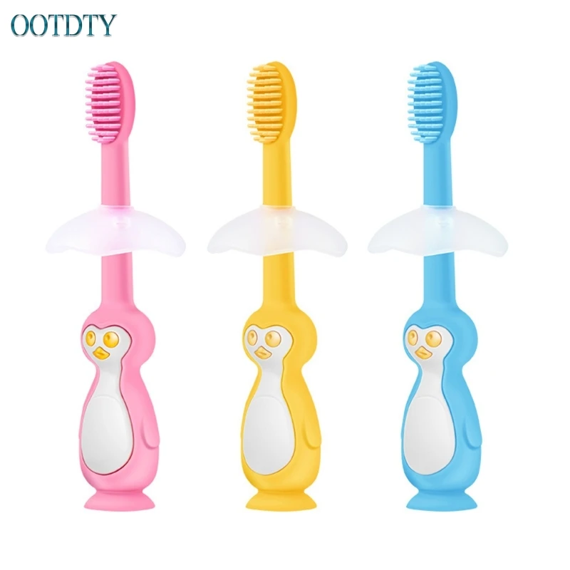 New Silicone Kids Teether Training Toothbrush Infant Newborn Brush Tool