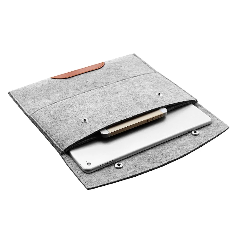 Felt Sleeve Handle Laptop Sleeve Pouch Cover Bag for iPad 2 3 4 iPad
