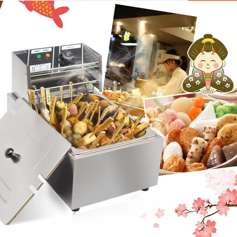 220V Commercial Electric Oden Machine 5.5L Multifunctional Fryer