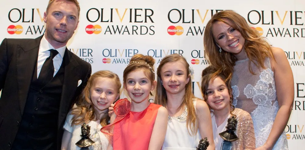 Wk-16-2012-Best-Actress-in-a-Musical-L-R-Sophia-Kiely-Eleanor-Worthington-Cox-Kerry-Ingram-Cleo-Demetriou-with-award-presenters-Ronan-Keating-and-Kimberley-Walsh