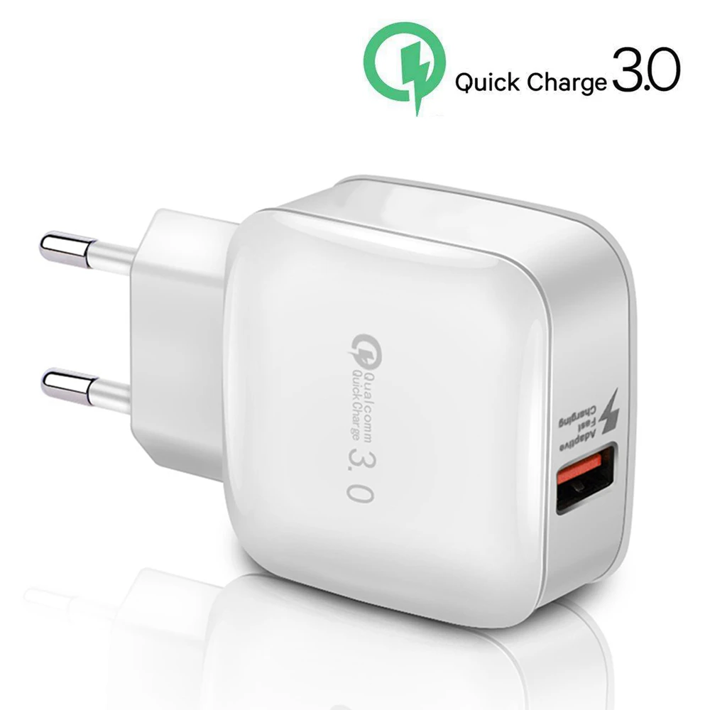 Быстрая зарядка QC3.0 USB адаптер для быстрой зарядки дорожная настенная зарядная