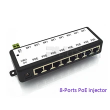 8-портовый POE инжектор power over ethernet Midspan для IP Камера, Применение с внешним Питание пассивных или 802.3af устройства