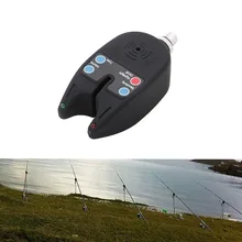 Arrvial электронный 2 светодиода свет рыбы укус звуковой тревожный сигнал оповещения для удочки регулировки