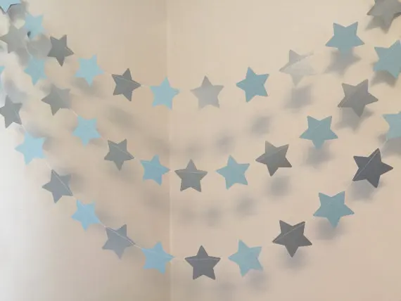 twinkle twinkle little star birthday decorations blue silver baby