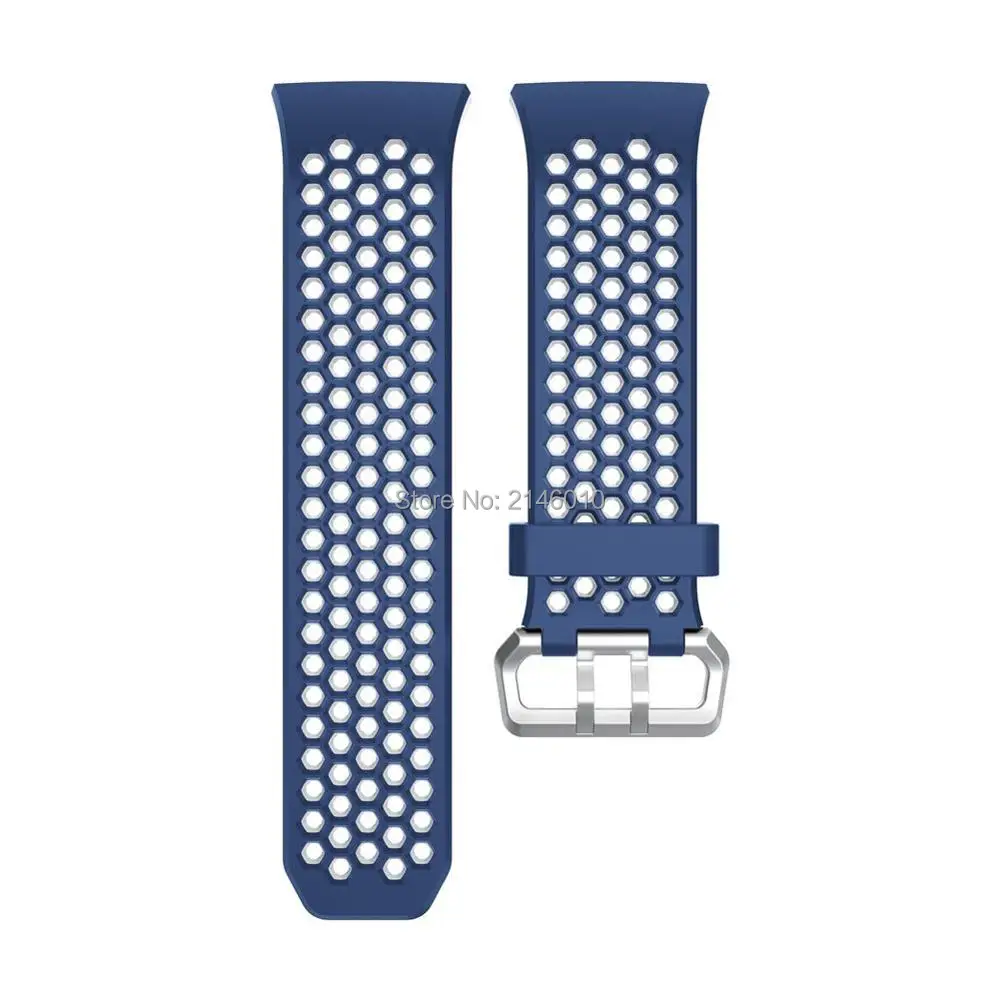 Мягкие силиконовые спортивные дышащие Сменные аксессуары браслет ремешок с вентиляционными отверстиями для Fitbit Ionic smart fitness