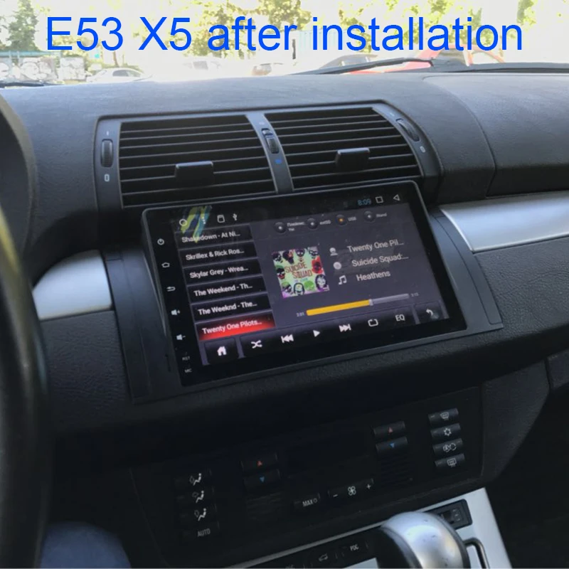 Sale Android 8.1 Octa Core 4G RAM 64G ROM GPS Navi 9 " Inch IPS Car DVD Multimedia for BMW E53 X5 00-07/E39 96-03 with RDS/Radio 7