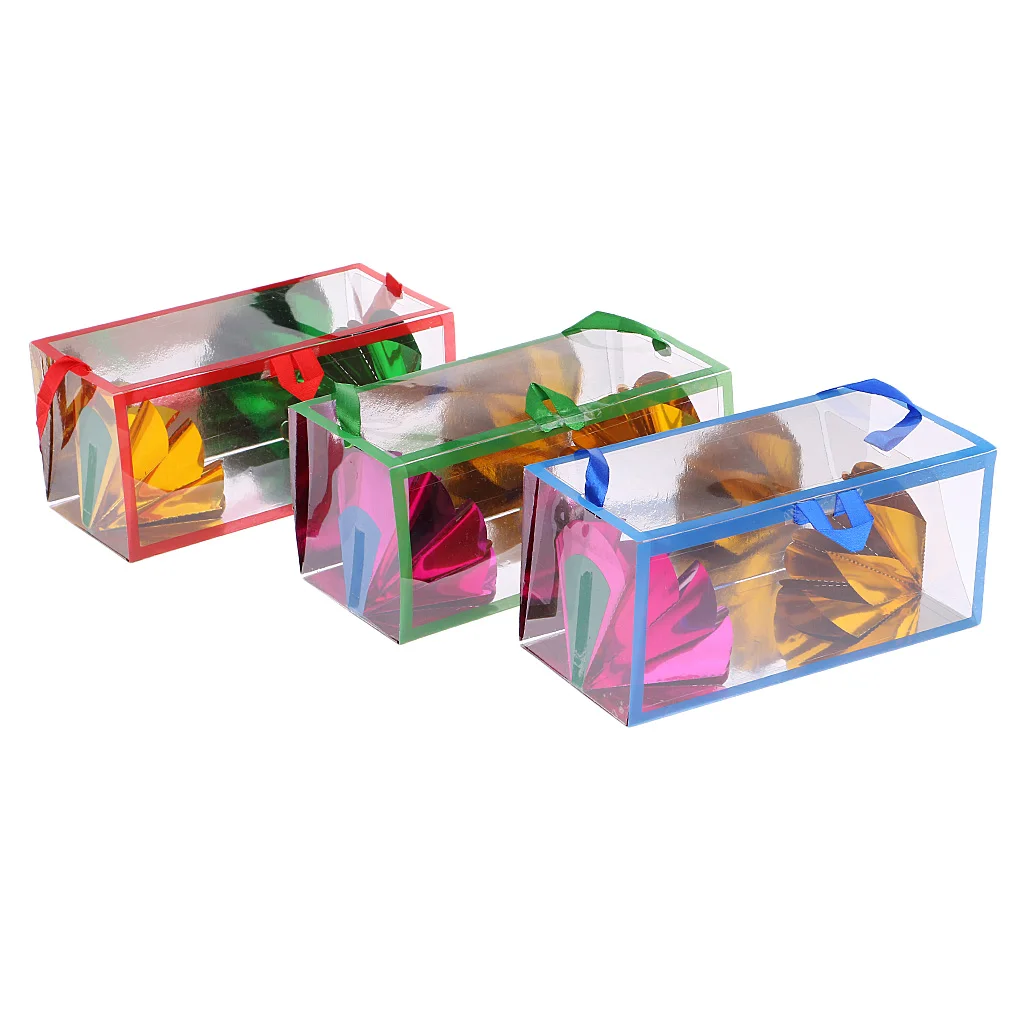 Appearing Flower Box Paper Bag Close Up Magic Trick Props Suitable for magician/children in school performance