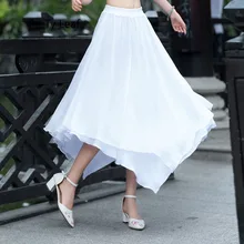 Новые летние Нерегулярные шифон юбка