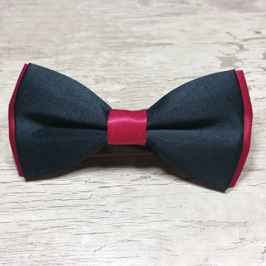 Новые однотонные Цвет Для мужчин галстуки Мода дружки Цвет ful съемный воротник галстуки-бабочки для Для мужчин прямая Распродажа