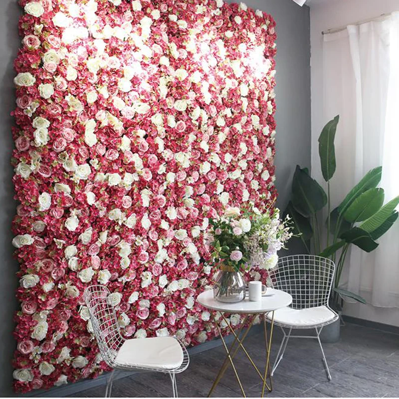 28pcs/lot Flower Wall Artificial Flowers Silk Rose Dried Flowers