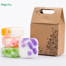 4X100 г мыло ручной работы, эфирное масло, увлажняющее, питательное, осветляющее кожу, контроль жирности, анти-ветряное, рождественский подарок