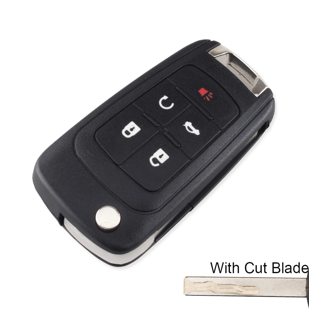 KEYYOU cut/uncut blade откидной складной чехол для ключей для Chevrolet Camaro/Cruze/Equinox/Impala/Malibu/Sonic HU100 Blade - Цвет: 5 B cut