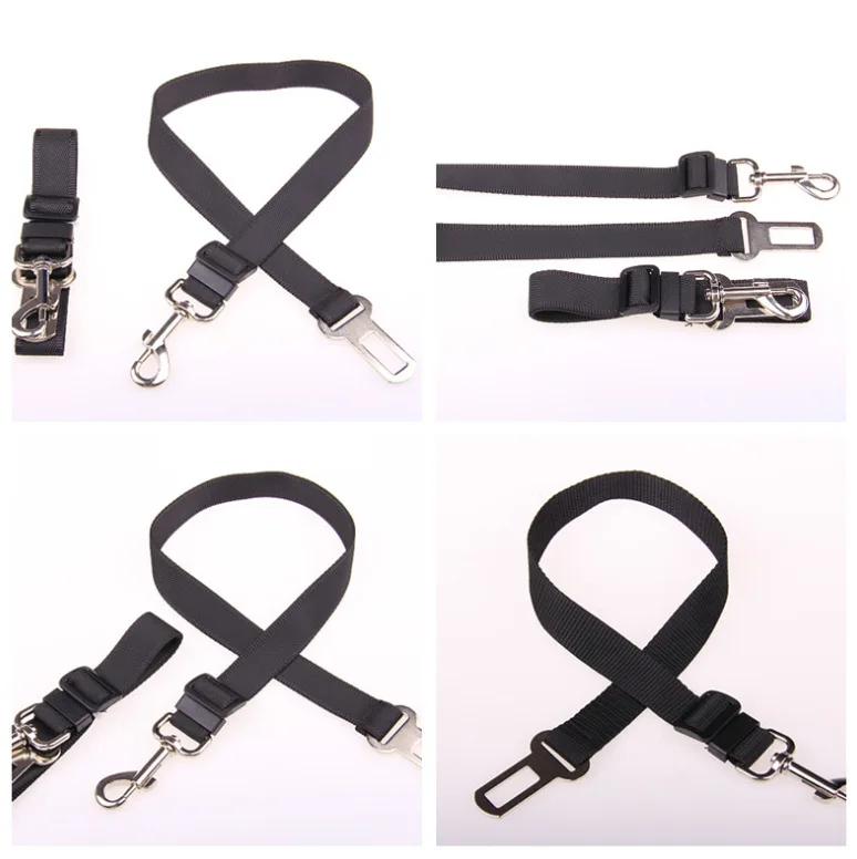 

Hot Adjustable Dog Car Safety Belt Nylon Pets Puppy Seat Lead Leash Harness Vehicle Seat Belts 7 Colors Wholesale