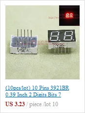bc56-12gwa 7-Segment 3-Digit alphanumérique 3-10,5mcd 14,2 mm CC Vert #bp 2 pc 