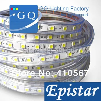 20 mfedex 5050 Светодиодная лента tape110v120vstring лента расслоение Рождество Xmas партия фестиваль Освещение лампа холодного теплый белый