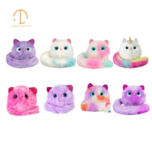 7-типы Led plüschtier Плюшевые cat звук говоря флэш-куклы красочные чучело кошки подарок на день рождения световой кошка для для девочек