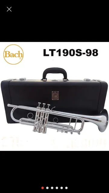Cheap Free Shipping Bach Trumpet 190S-98 little drops the little instrument surface silver inventory of brass instruments Bb trumpet