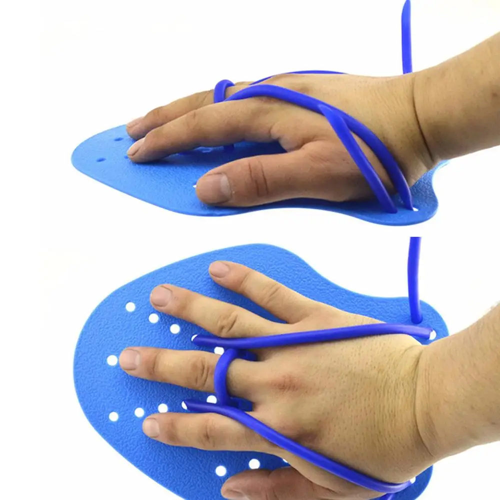 

1 Pair Swimming Paddles Adjustable PVC Hand Webbed Gloves Hand Fin Training Diving Paddle Gloves Paddles WaterSport Equipment10#