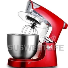 5L чаша из нержавеющей стали 1000 Вт бытовой кухонный Электрический кухонный миксер с подставкой венчик для взбивания яиц Тесто крем блендер прибор