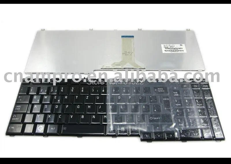 

Notebook keyboard / Laptop keyboards for Toshiba Satellite P300 P305, Qosmio G50 X305 G501 Glossy Black GR (DE) - NSK-TB80G