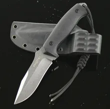Fox Fixed Knife 58HRC Stone Wash D2 Blade G10 Handle Outdoor Survival Camping Hunting Knife Tactical