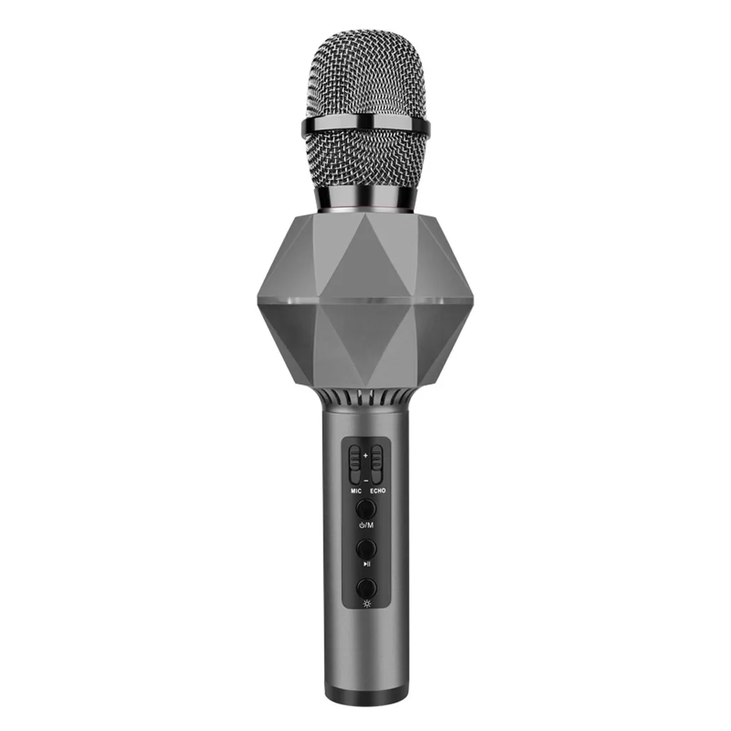 VOBERRY микрофон bluetooth для караоке детей беспроводной Bluetooth с динамиком вспышка