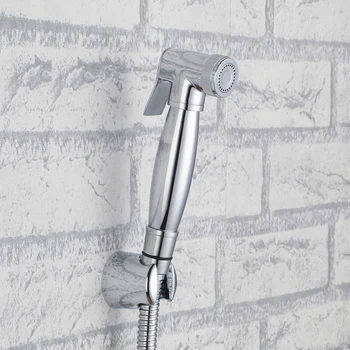 

MAIDEER Chrome solid brass Sprayer hand held toilet bidet spray shattaf factory sale copper toilet shower head jet set--MD-N13