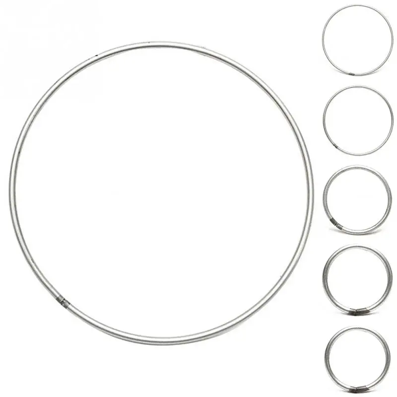 

35mm/50mm/80mm/120mm/160mm/190mm Outer diameter Iron Ring Welded Craft DIY Decoration Prop Easy To Use Durable Handmade Hoop