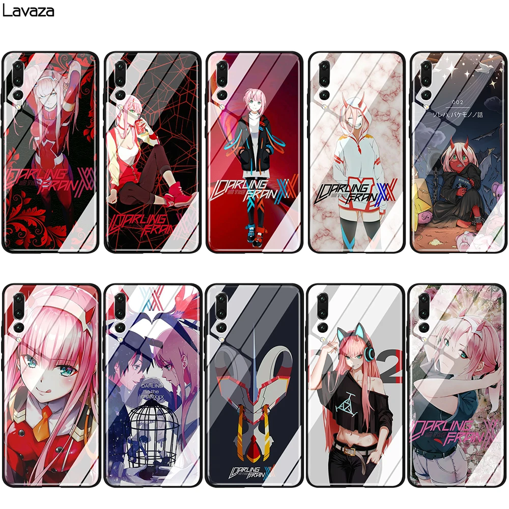 Lavaza Darling in the FranXX Glass TPU Case for Huawei Mate 20 P10 P20 P30 Y6 Y9 P smart lite Pro 2018 2019 | Мобильные телефоны и
